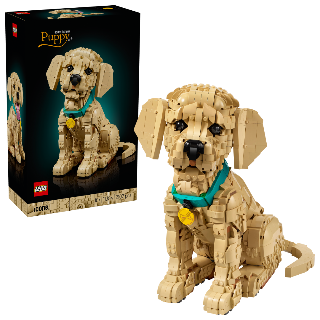 LEGO ICONS Golden Retriever Puppy Set 11384