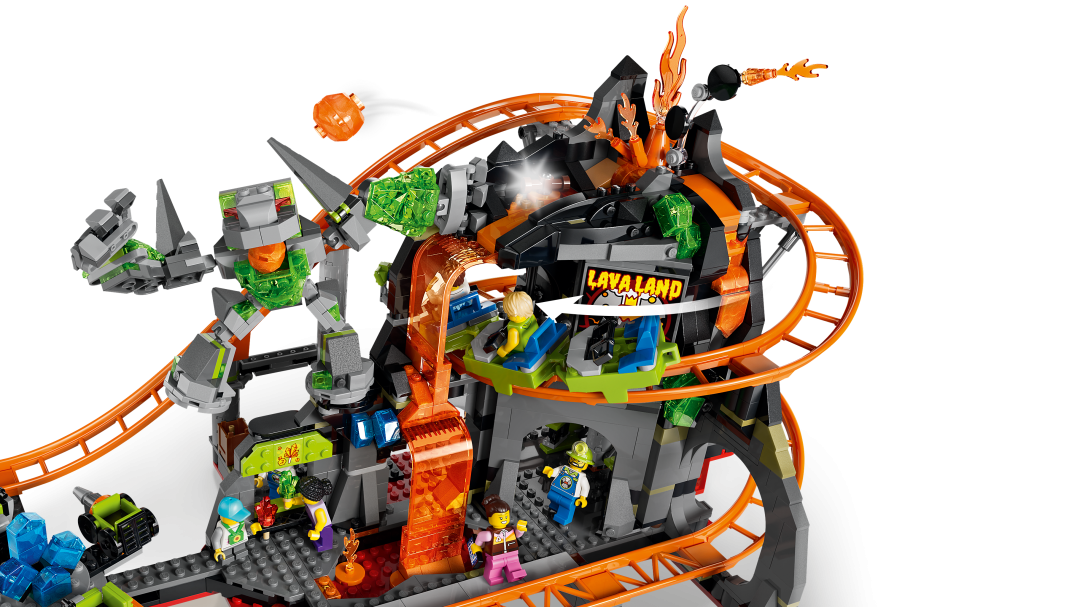 LEGO City Lava Land Roller Coaster Park Set 60501