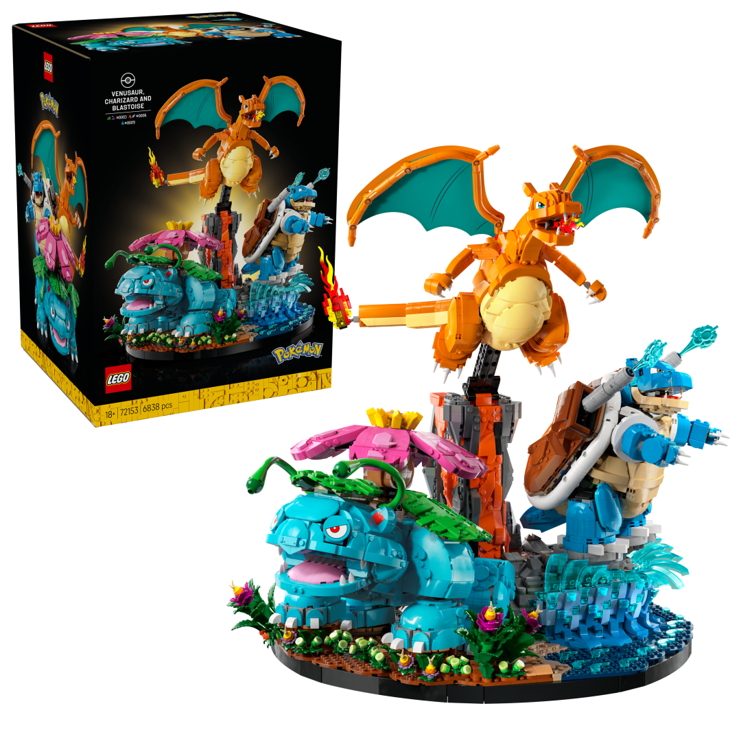 LEGO Pokémon Venusaur, Charizard and Blastoise Set 72153