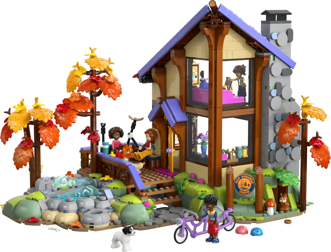 LEGO Friends Cozy Fall Forest Cabin Set 42705