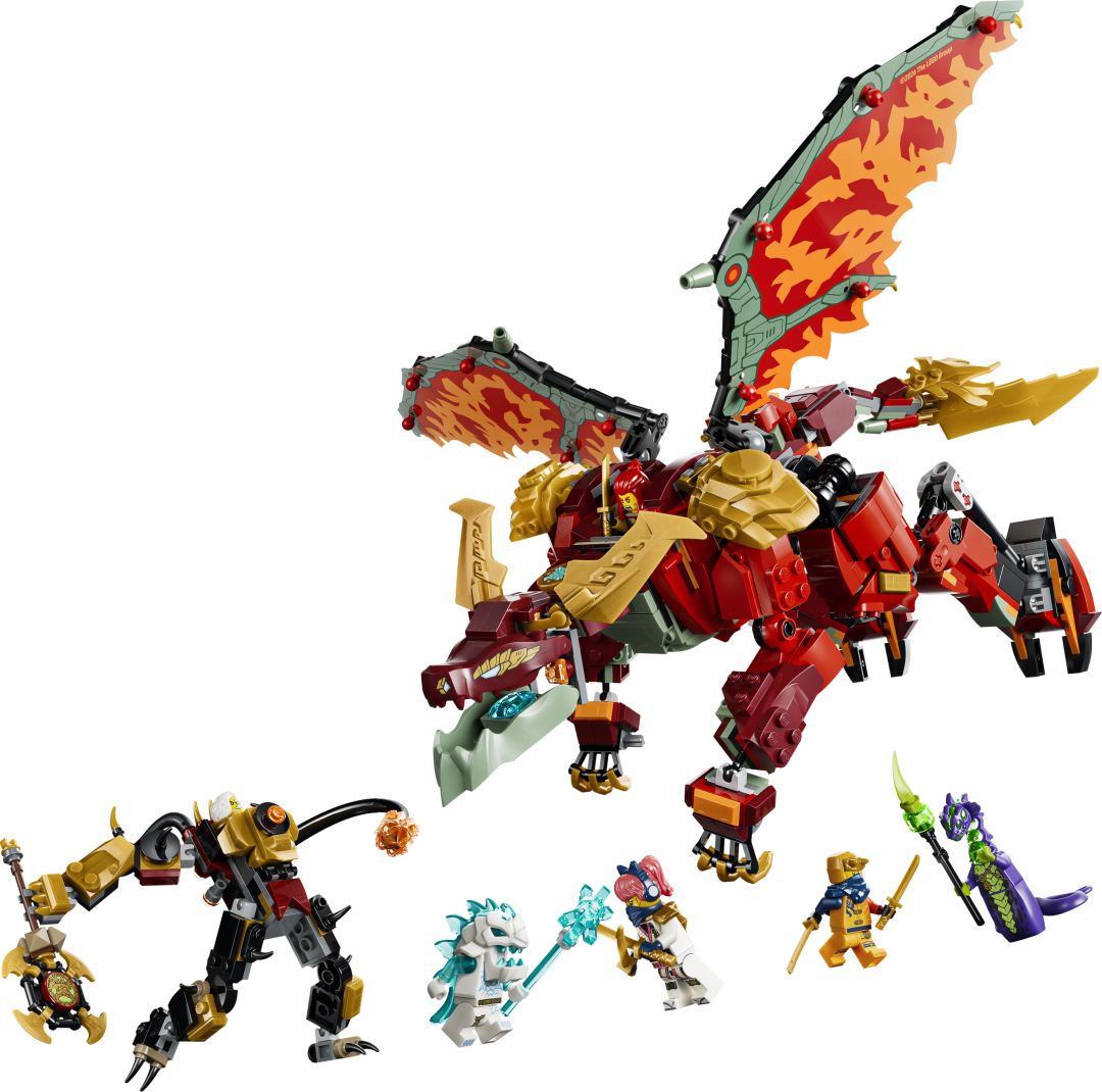 LEGO NINJAGO Wyldfyre's Transforming Dragon Mech Set 71868