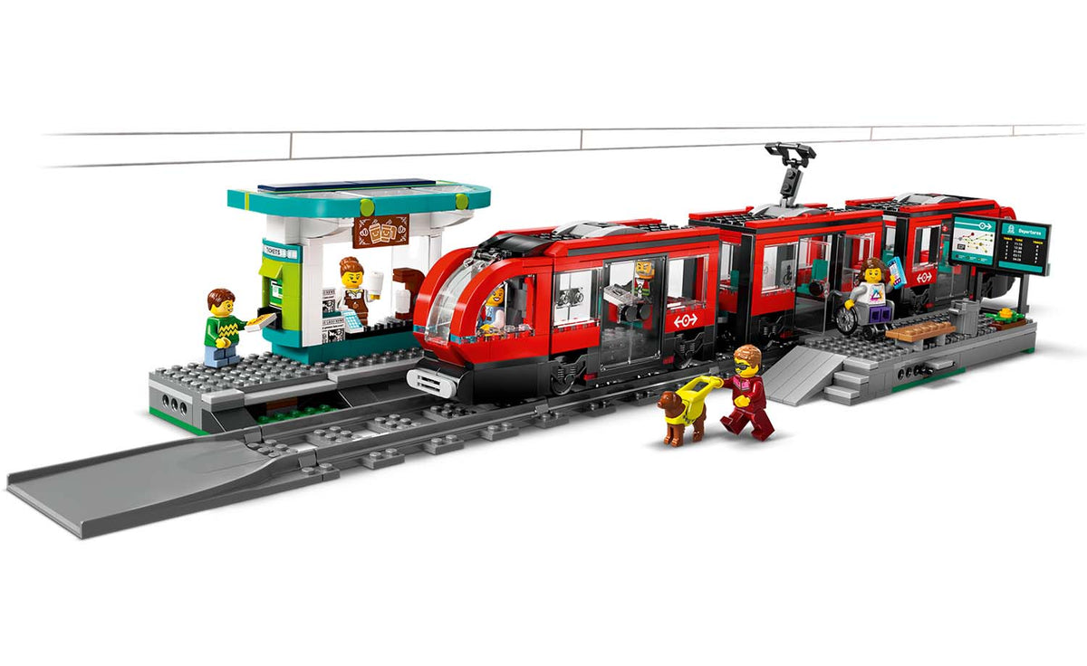 LEGO City Downtown Streetcar and Station Set 60423