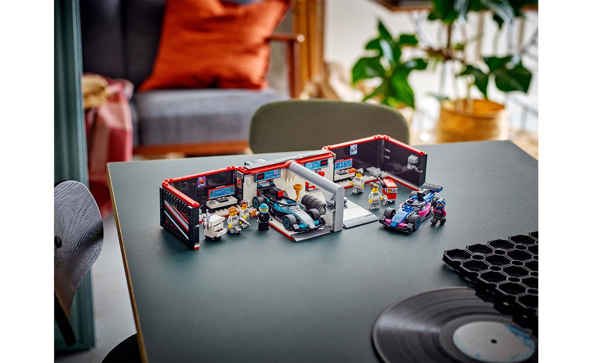 LEGO City F1 Garage & Mercedes-AMG & Alpine Cars Set 60444