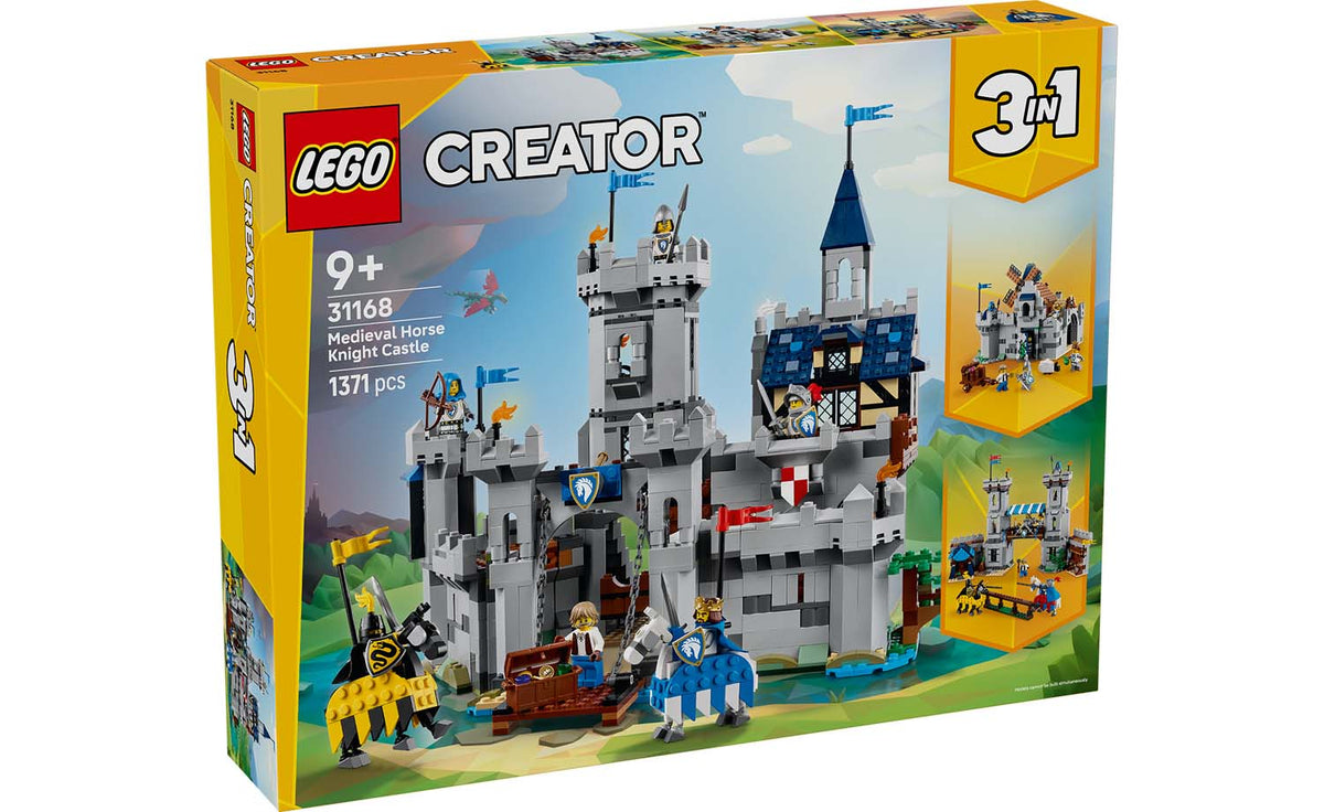 LEGO Creator 3-in-1 Medieval Horse Knight Castle Set 31168
