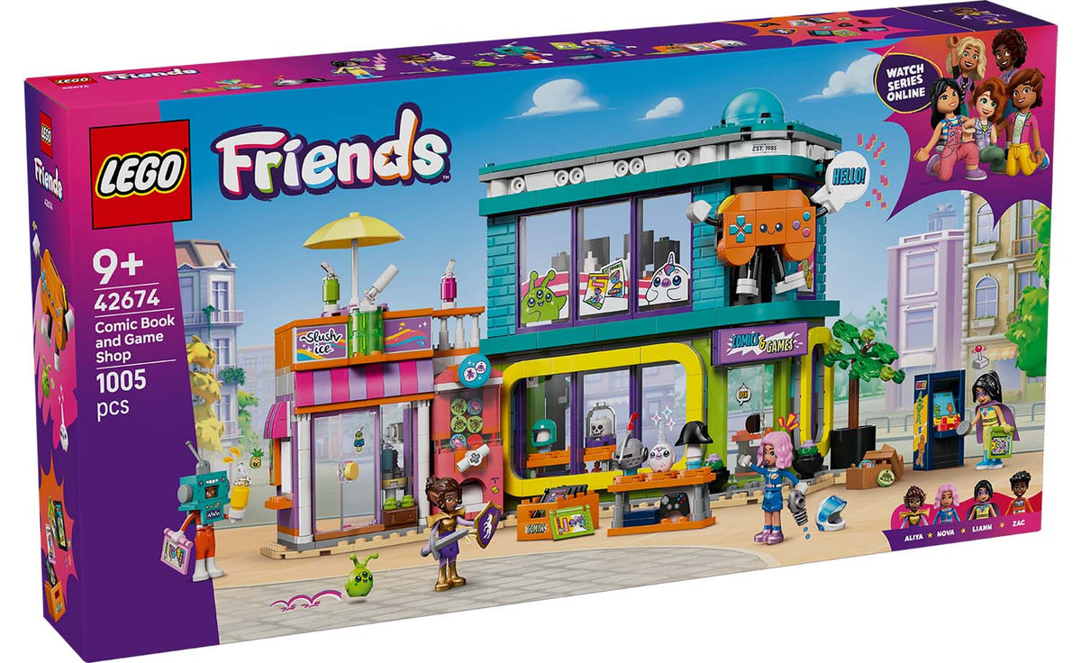 LEGO Friends Comic Book and Game Shop Set 42674