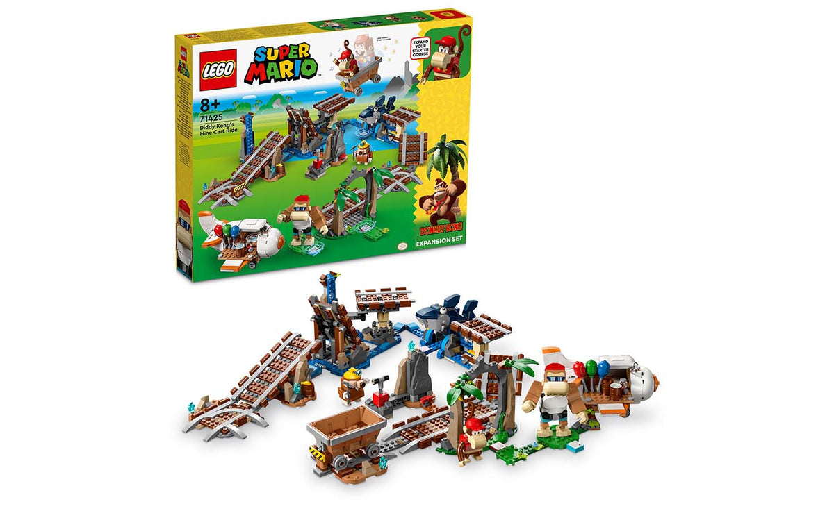 LEGO Super Mario Diddy Kong's Mine Cart Ride Expansion Set Set 71425