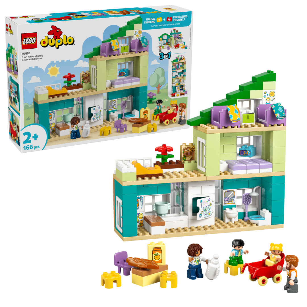 LEGO DUPLO 3in1 Modern Family House with Figures Set 10470