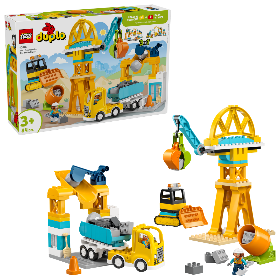LEGO DUPLO 3in1 Construction Site and Vehicles Set 10476