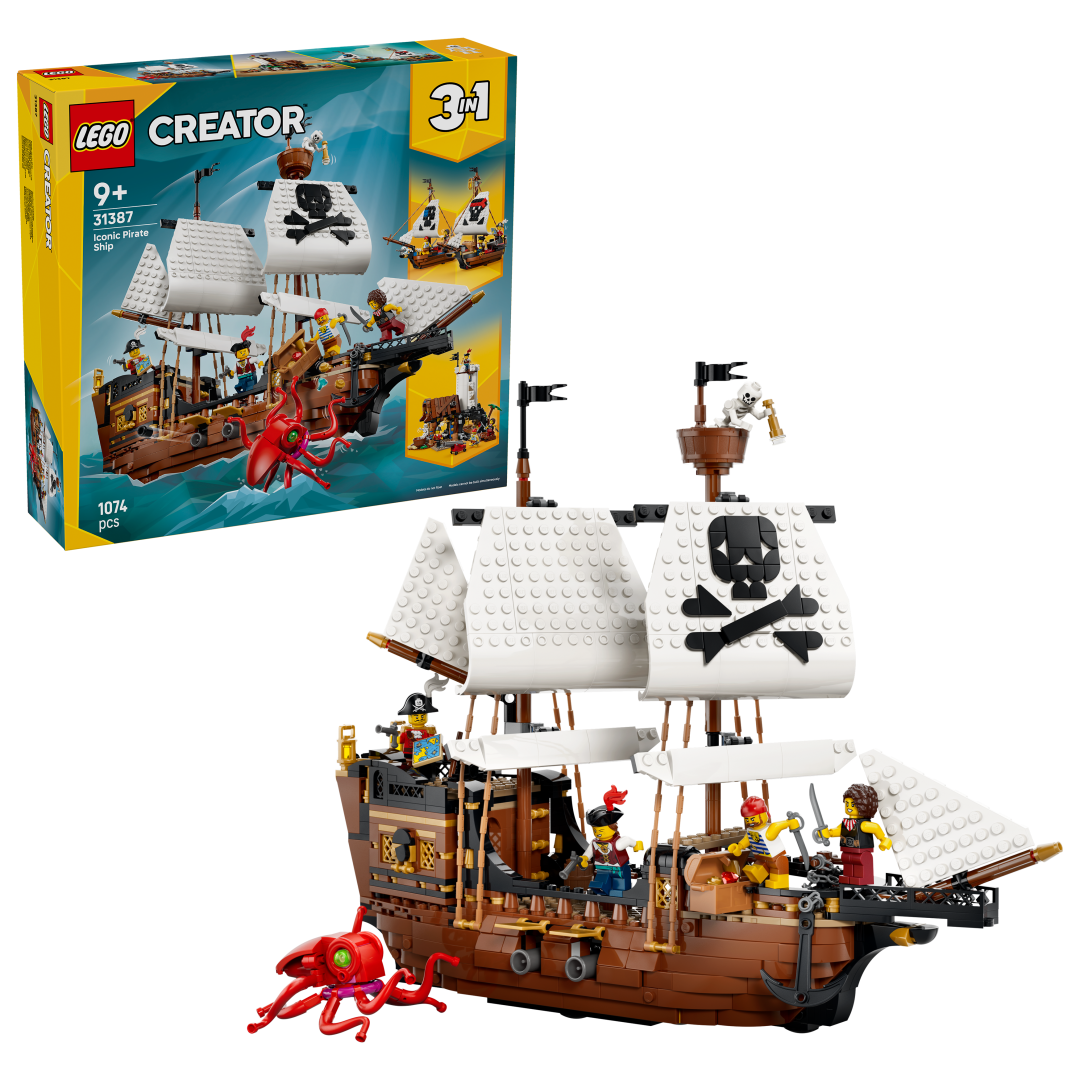 LEGO Creator 3-in-1 Iconic Pirate Ship Set 31387
