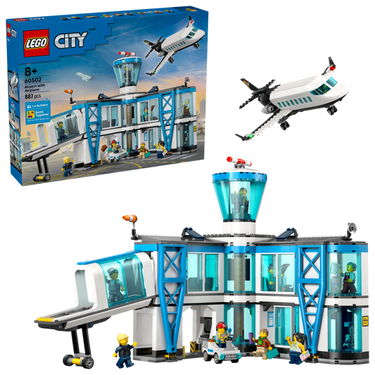 LEGO City Airport with Airplane Set 60502