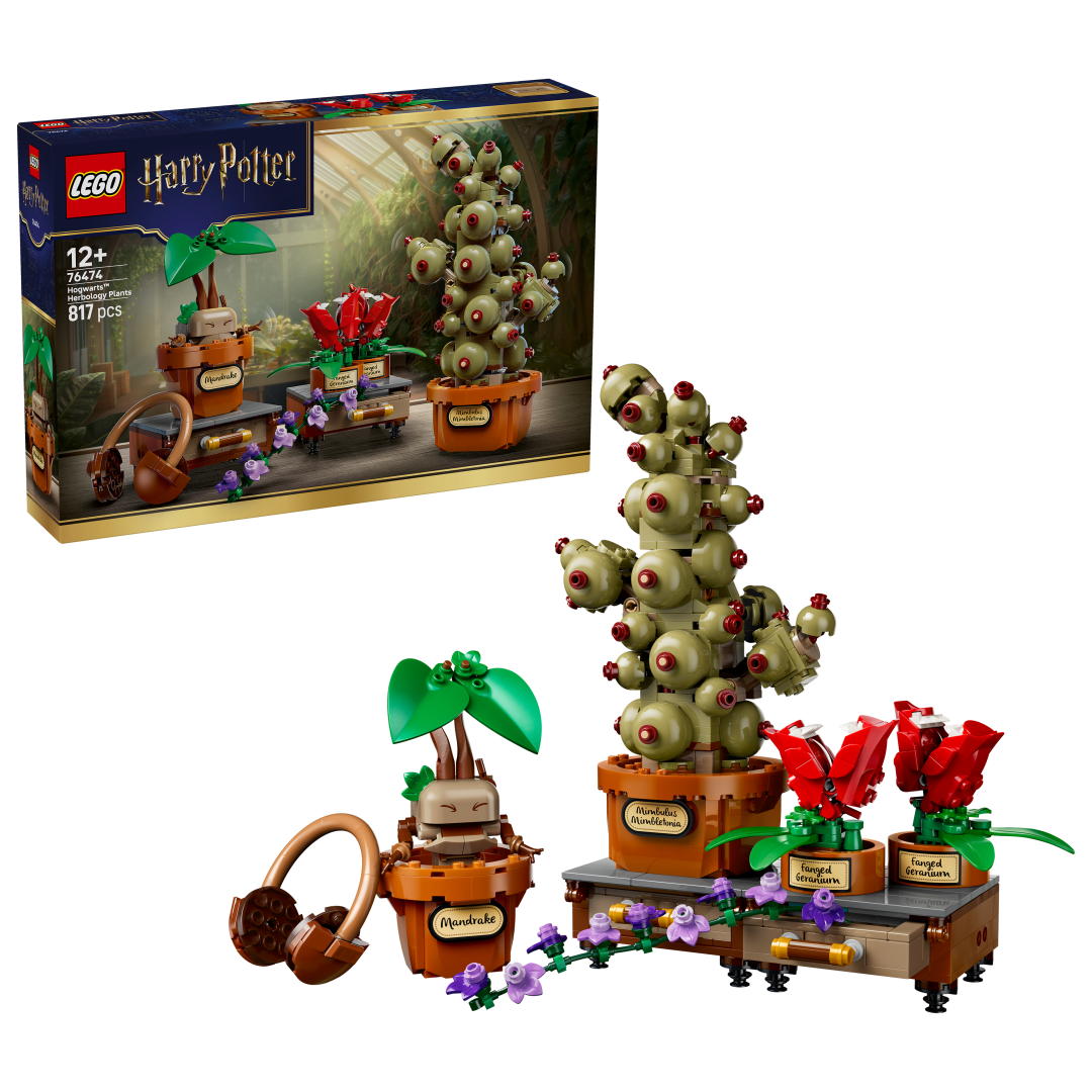 LEGO Harry Potter Hogwarts Herbology Plants Set 76474