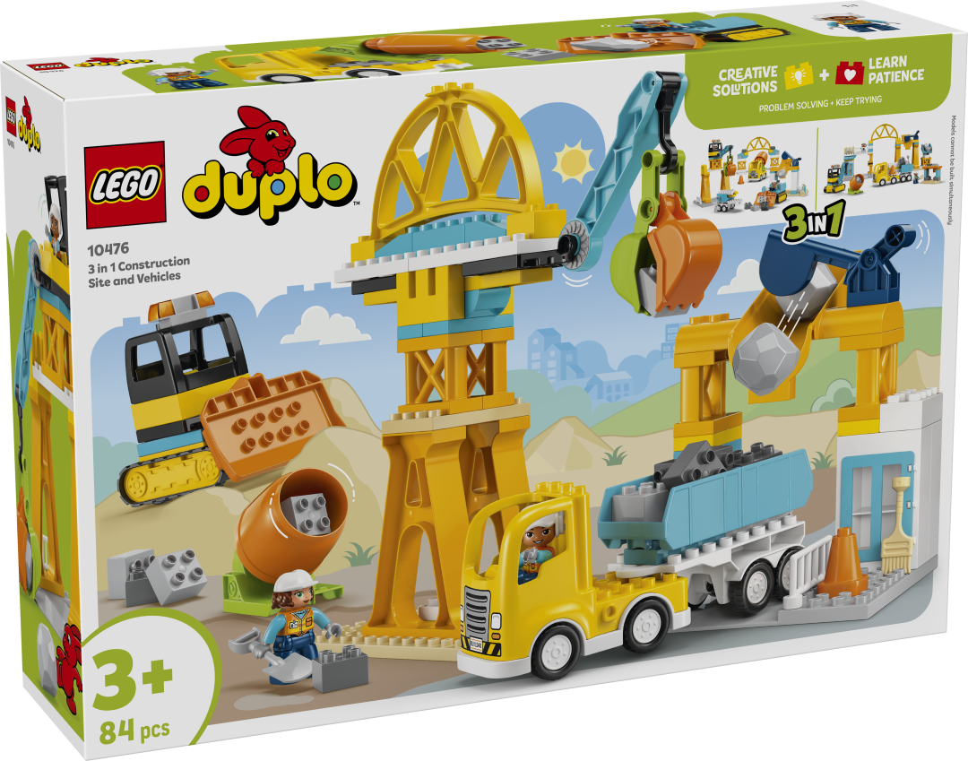 LEGO DUPLO 3in1 Construction Site and Vehicles Set 10476