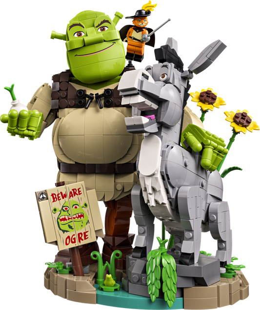 LEGO ICONS Shrek, Donkey & Puss in Boots Set 72423