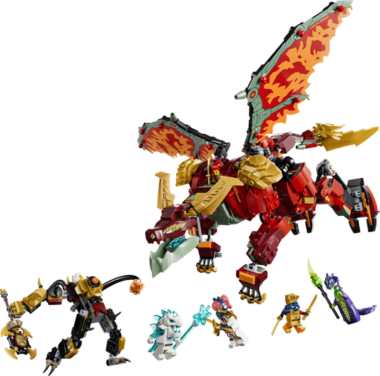 LEGO NINJAGO Wyldfyre's Transforming Dragon Mech Set 71868