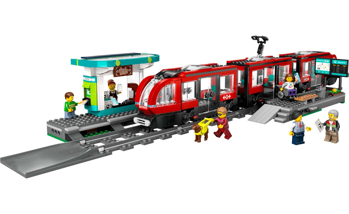 LEGO City Downtown Streetcar and Station Set 60423