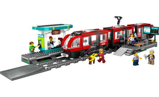LEGO City Downtown Streetcar and Station Set 60423
