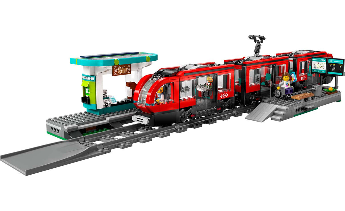 LEGO City Downtown Streetcar and Station Set 60423