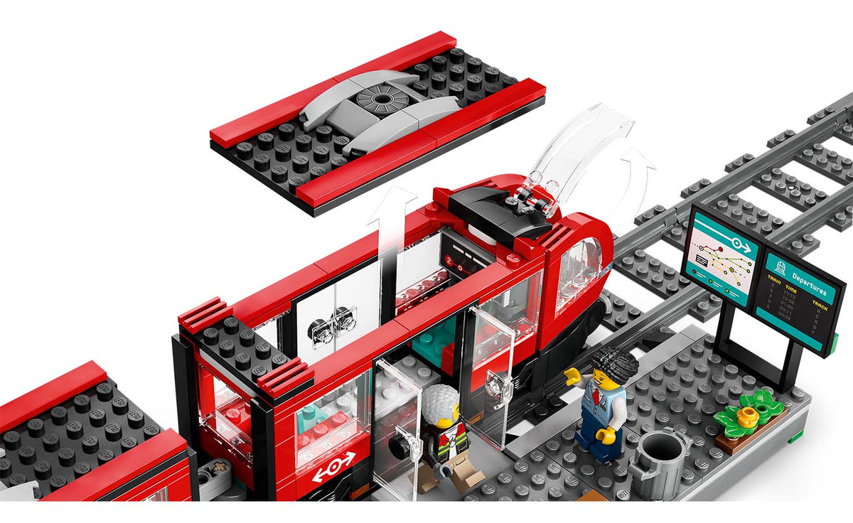 LEGO City Downtown Streetcar and Station Set 60423