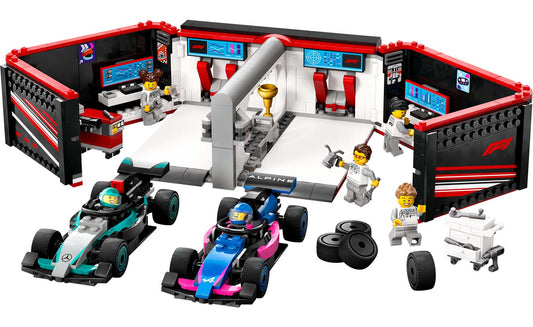 LEGO City F1 Garage & Mercedes-AMG & Alpine Cars Set 60444