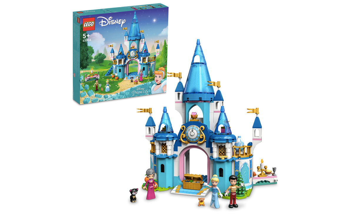LEGO Disney Cinderella and Prince Charming's Castle Set 43206