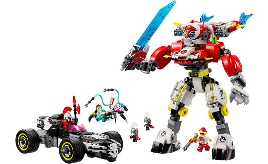 LEGO DREAMZzz Cooper's Tiger Mech & Zero's Hot Rod Car Set 71497