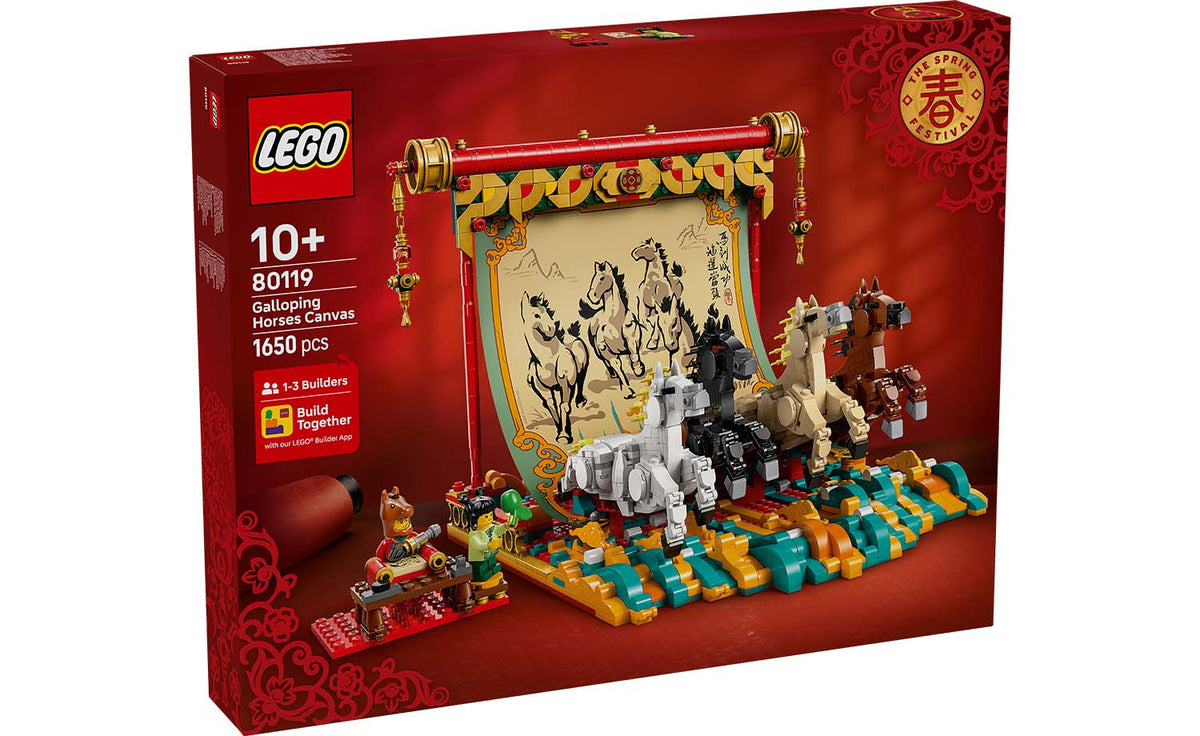 LEGO Iconic Galloping Horses Canvas Set 80119