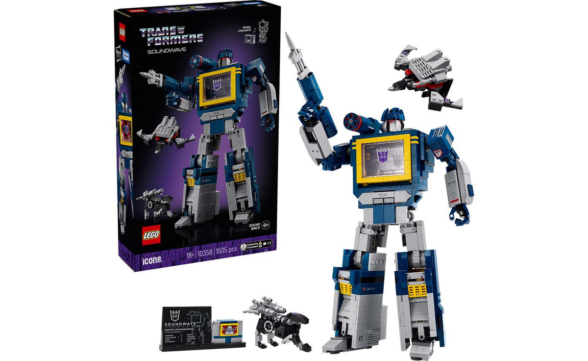 LEGO ICONS Transformers: Soundwave Set 10358